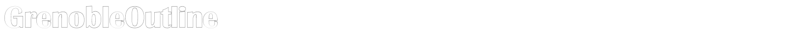 GrenobleOutline font preview